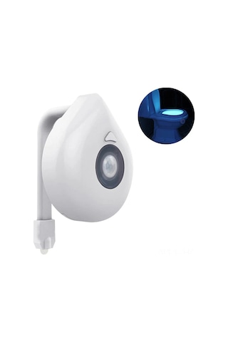 Suofeng Banyo Klozet Işığı - Hareket Sensörlü, 8 Renkli, Esnek Kollü, Su Geçirmez, Akşam Otomatik Aktivasyon Diğer