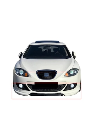 Seat Leon Mk2 Ön Ek 2006-2009 Makyajsız Kasa Mat Siyah Plastik