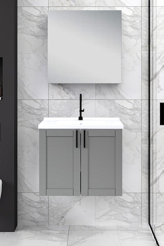 %100 Mdf 65 Cm Riva Banyo Dolabı Beyaz