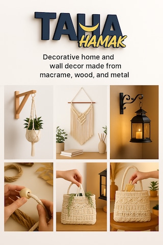 Makrome Çubuğu Ham Ahşap Kare 50 Cm. Uzunluk 10 Mm. Çap 3 Adet