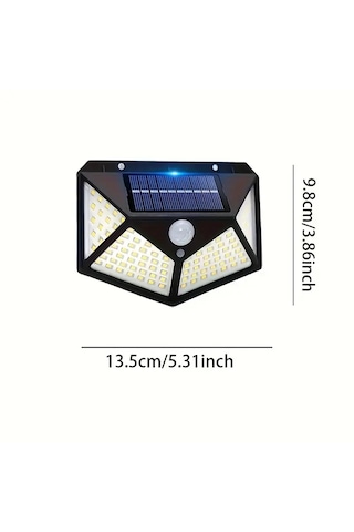 Hb-100 Model 10'lu Paket 100 Led Solar Hareket Sensörlü Güneş Ene