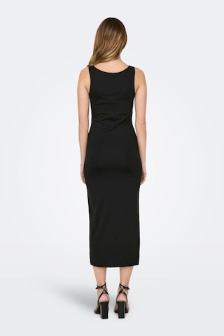 Onlea S/l Long Slıt Dress Jrs Siyah Cok Renklı