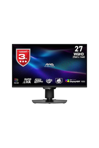 Msı Mag 274qpf X30mv 27 2560x1440 Wqhd 300hz 0.5ms Hdmı Dp Vesa Display Hdr 1000 Adaptive Sync Rapid Va Gaming Monitör