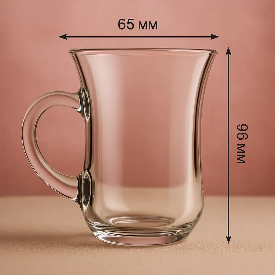 Tocka Posudy Türk Cam Çay Bardakları, Prunus Armeniaca Erik Şeklinde , 2'li Şık Takım 44998064 Beyaz