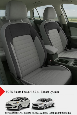 Mocha Taytüyü Oto Koltuk Kılıfı Ford Focus-fiesta-escort Uyumlu Füme