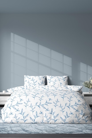 Zeynep Tekstil Ocean Pamuklu Çift Kişilik Çarşafsız Nevresim ve Yastık Kılıfı Seti Mavi