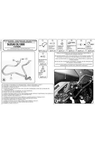 Kappa Kn46 Suzukı Dl 1000 V-Strom 02-11 Koruma Demiri