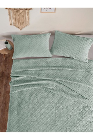 Cambridge Yatak Örtüsü Seti Çift Kişilik Mint Kutulu Bej