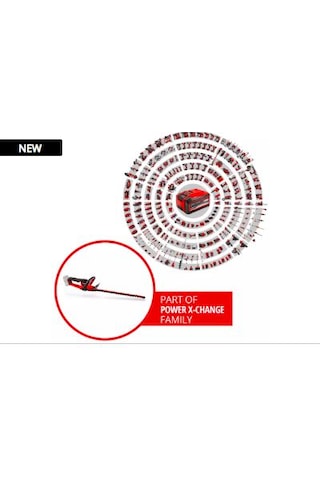 Einhell Professional Akülü Çit Budama Makinesi GP-CH 18/50 Li BL-Solo 3410950, 50 cm kesme uzunluğu, Kömürsüz, akü hariç