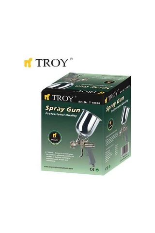 Troy 18670 Üstten Alüminyum Boya Tabancası 1.5Mm 600 ML Hazneli