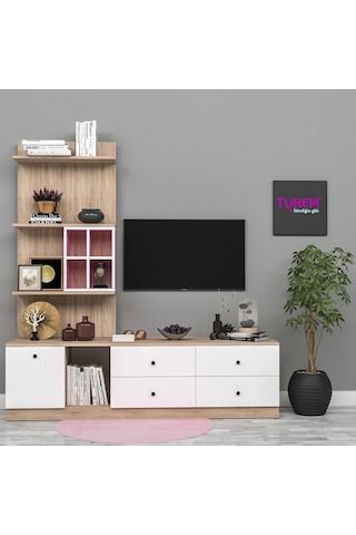 Papatya Tv Ünitesi Mdf Antrasit