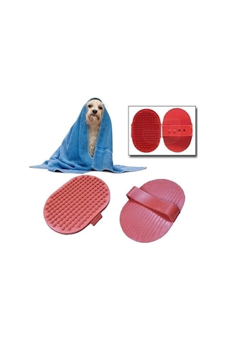 Ergonomik Masajlı Evcil Hayvan Kedi Köpek Yıkama Fırçası Aparatı Bx40