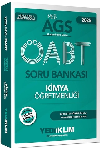 Yediiklim Yayınları 2025 Meb Ags Öabt Kimya Öğretmenliği Soru Bankası