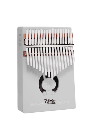 Midex Klx-550 Beyaz Renk Gerçek Ağaç Kalimba 17 Tuşlu Full Set