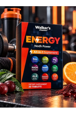 Energy Nadh Power 30 Tablet - 3 Lü Paket Nadh, Nmn, Q10 & Magnezyum