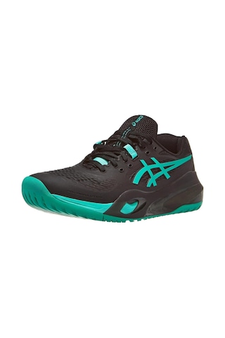Asics Gel Resolution X Erkek Siyah Yeşil Tenis Ayakkabısı Siyah