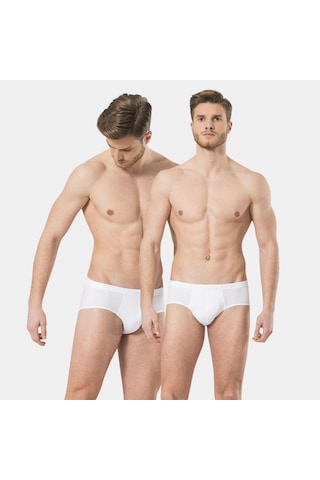 Türen Erkek Ribana Kom Slip 2'li Paket 155/beyaz Beyaz
