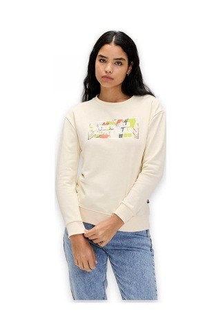 Bad Bear 24.04.12.002 Re-carina Crewneck Sweat Kırık Beyaz Unisex Sweatshirt Kırık Beyaz