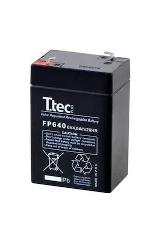 Ttec 6v 4ah Bakımsız Kuru Akü N11.18353 2024 Üretim