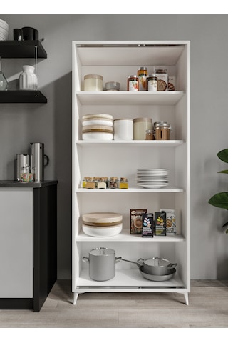 Sürgülü Çok Amaçlı Mutfak Dolabı, Erzak Dolabı, Kavanoz Dolabı