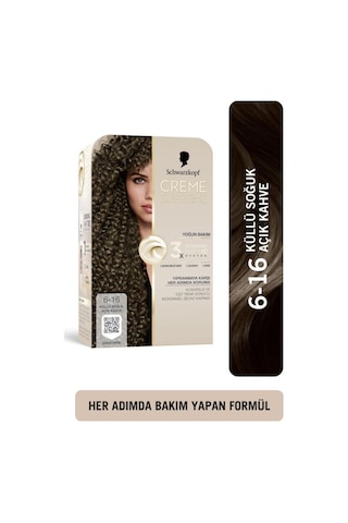 Creme Supreme Saç Boyası 6-16 Küllü Soğuk Açık Kahve