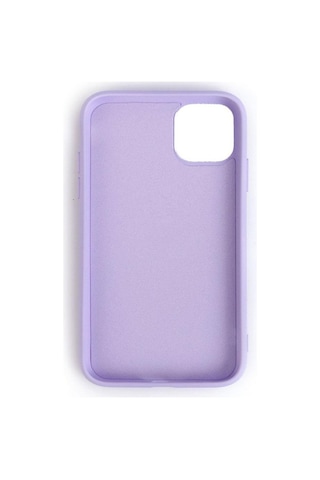 Apple Uyumlu iPhone 11 İle Cappy Silikon Kılıf Lila