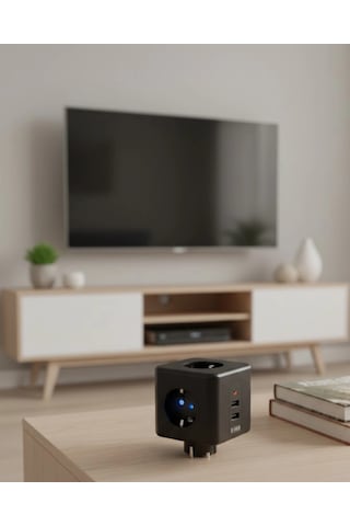 Mey İthalat Ev Ve Ofis Kullanımı İçin Akım Korumalı Usb Girişli Priz
