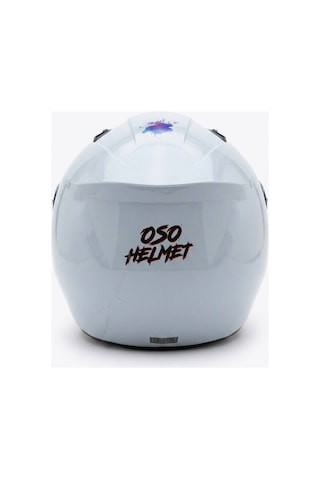 Oso Helmet Yarım Kask Gözlüklü Gri - Xl Beden Gri