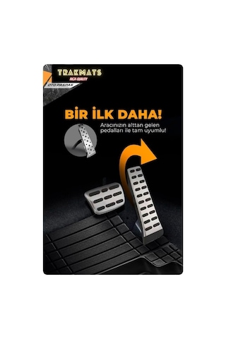 Trakmats Kyb36785 2015 Universal Oto Paspas 4d Havuzlu Yeni Üretim Siyah Adk Skoda Rapid Sedan İle