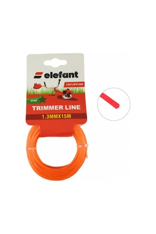 Elefant Tırpan Misinası Motorlu Tırpan Yıldız Misina 1,3mm X 15 Metre