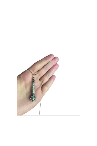 Osmanlı Dikenli Gürz Kolye Erkek Kadın Antik Gotik Gümüş Kaplama Çok REnkli