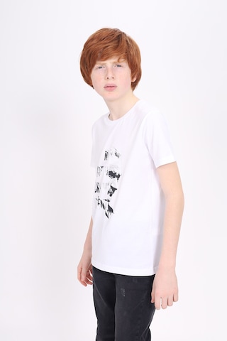 Toontoy Unisex Çocuk Atatürk Baskılı Tişört Beyaz