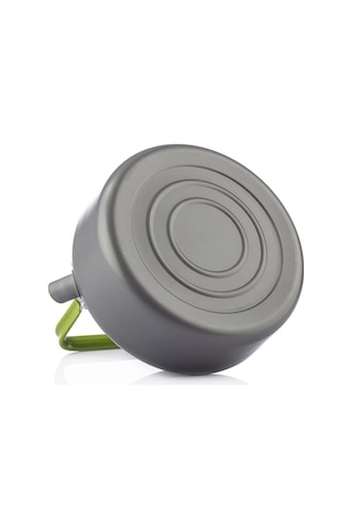 Xiyyadms 1.2l Aluminyum Çelik Taşınabilir Çaydanlık - İç/ Dış Kullanım, Yürüyüş, Kamp, Piknik İçin Anti-yanık Saplı Ve Kol Saati İle Gümüş