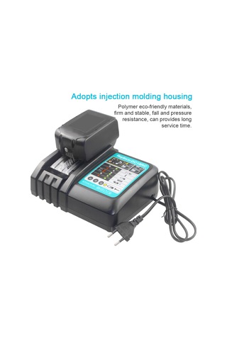 Kangvka Makita 18v Hızlı Şarj Cihazı - 14.4-18v Lityum Pil Şarj Aleti, 8 Koruma Fonksiyonlu, Geniş Voltaj Girişli 100-240v