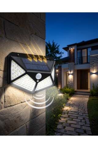 Yx-100 Led Işık 100 Led Solar Bahçe Lambası Uuczzyx100ledışık-1