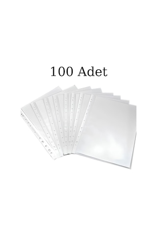 N'pratik Şeffaf Poşet Dosya - 1 Paket 100 Adet Dayanıklı Ve Kullanışlı