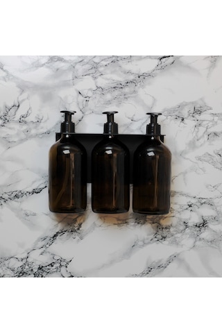 3'lü Set Sıvı Sabunluk, Banyo Şampuanlık , Duş Jelilik, Sıvı Yağ
