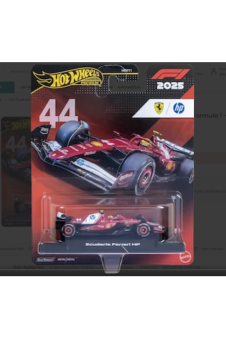 Hot Wheels Premium 2025 Formula 1 - Scuderia Ferrari Hp No:44 Kırmızı Hot Wheels Premium 2025 Formula 1 - Scuderia Ferrari Hp No:44 Kırmızı