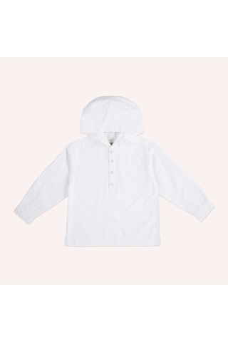 Erkek Çocuk Kapüşonlu Gömlek Ekru 2421bk06011-4814 001