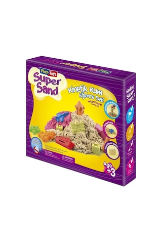 Play-toys 500 Gr. Kinetik Kum Eğlence Seti Ve 6 Kalıp