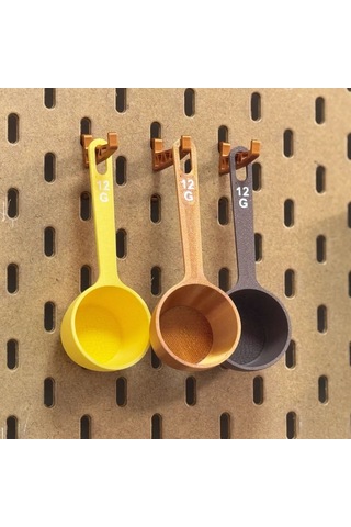 Plastik Kahve Kaşığı 12g Ölçekli 3 Adet