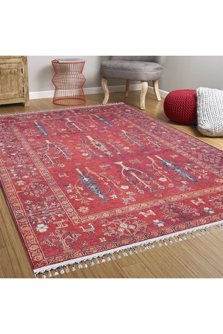 Etnik Kırmızı Anadolu Kilim Halı - 5095ou