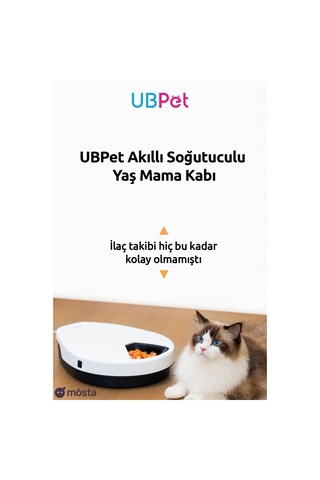 Ubpet Akıllı Soğutuculu Yaş Mama Kabı