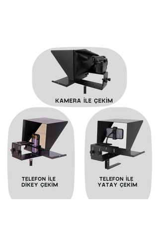 Pratic Prompter %100 Yerli Üretim & Yazılım Çanta + Kumanda + Telefon Tutucu 34cmx24.5cmx17cm