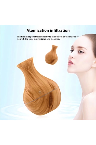 Ambiyans Aydınlatmalı Şık Hava Nemlendirici Buhar Makinası Ultrasonik Bebek Çocuk Odaları İçin Humidifer 7 Renk Rgb