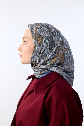 Mirsoy Scarf Lavin Desen Eşarp Mavi