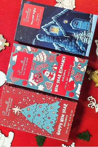 Pomellos Happy New Year Kolonya Set 3 x 250 ML