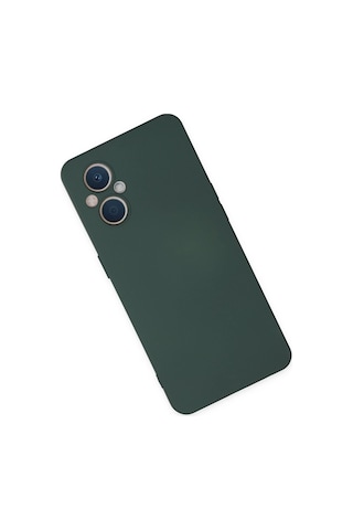 Cosmotex Newface Oppo Reno 7 Lite Kılıf Nano İçi Kadife Silikon - Koyu Yeşil