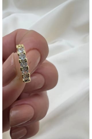 Bb Beş Yaş Halka Göbek Piercing Altın