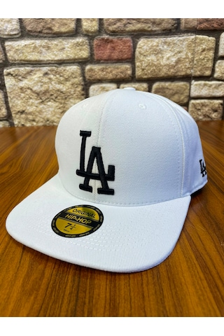 Hamze La Los Angeles Hiphop Snapback Rapper Baseball Drip Şapka Cap Beyaz